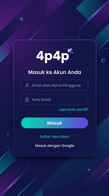 Panduan Masuk Akun 4p4p untuk Pengguna Android