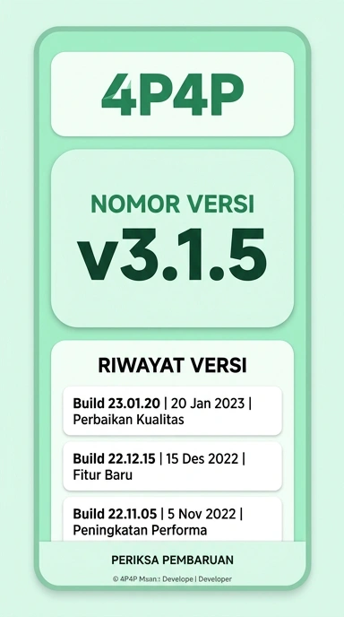 Riwayat Versi Aplikasi 4p4p untuk Pengguna Android