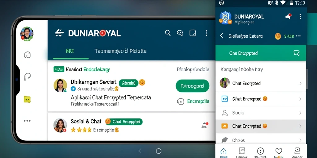 Tampilan antarmuka DUNIAROYAL yang modern dan ramah pengguna.