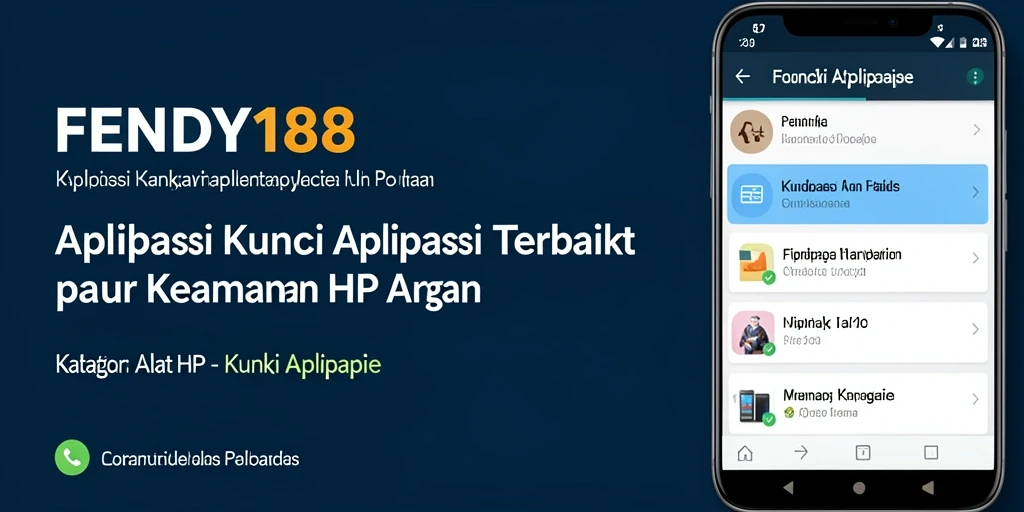 Antarmuka pengguna FENDY188 yang sederhana dan intuitif.