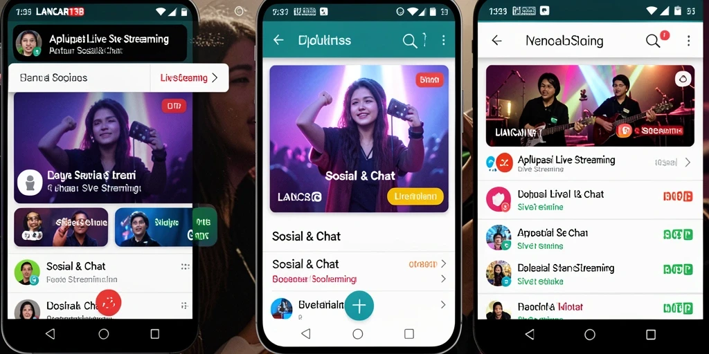 Tampilan antarmuka LANCAR138 yang menarik untuk Live Streaming.