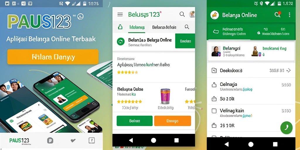Antarmuka aplikasi PAUS123 untuk pengalaman belanja online yang menyenangkan.