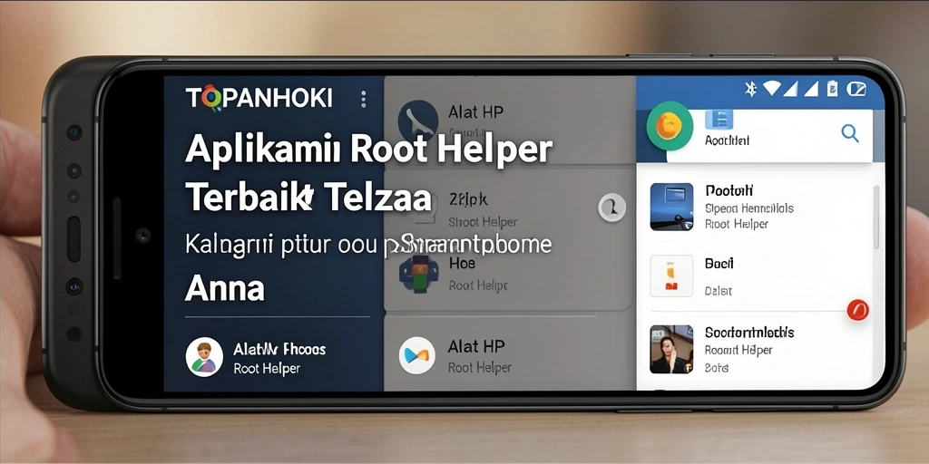 Antarmuka pengguna TOPANHOKI yang sederhana untuk akses Root Helper.